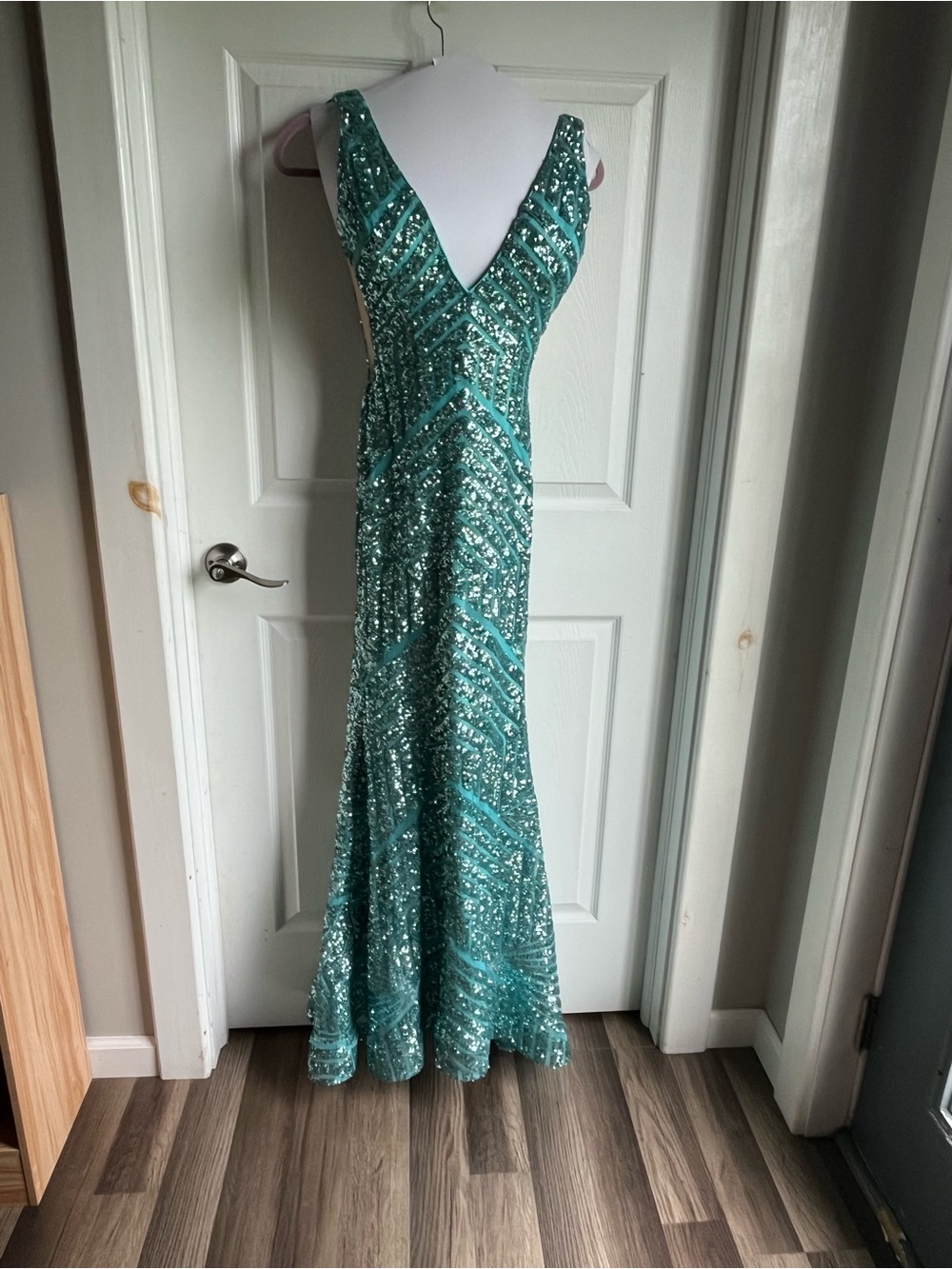 Jovani Teal Evening Dress